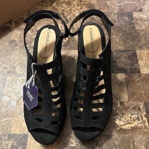 Croft & Barrow Heeled Cage Sandals